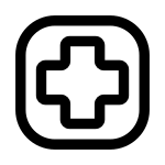 Pharmacy Squared Cross SVG Icon